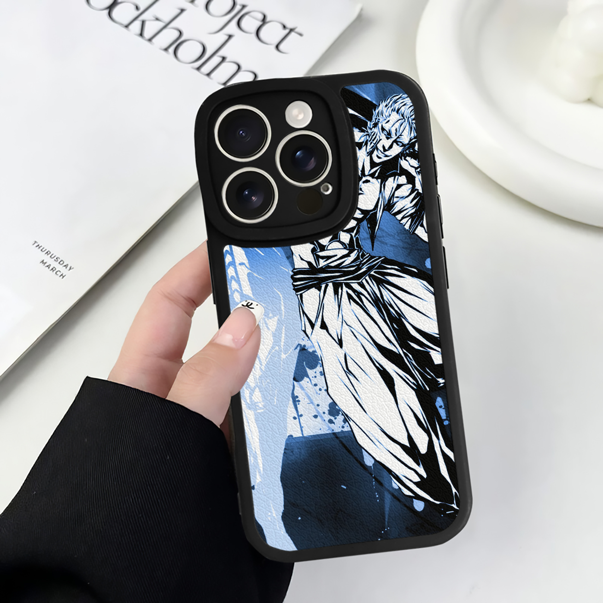 （画像用） ブリーチ BLEACH 【iPhone 16シリーズ対応】シリコンスマホケース（レザー調） 材質：シリコン